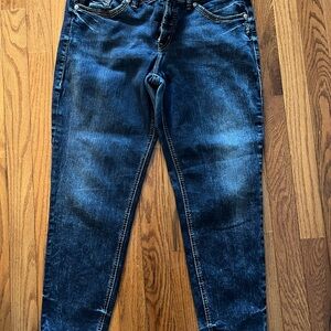 Silver Jeans Women's Ankle & Cropped Jeans - Dark Blue